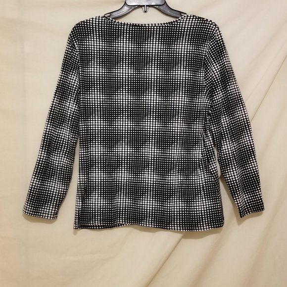 Apostrophe Stretch Long Sleeve Poked Dot Blouse Size – L (14 – 16) - Picture 3 of 5